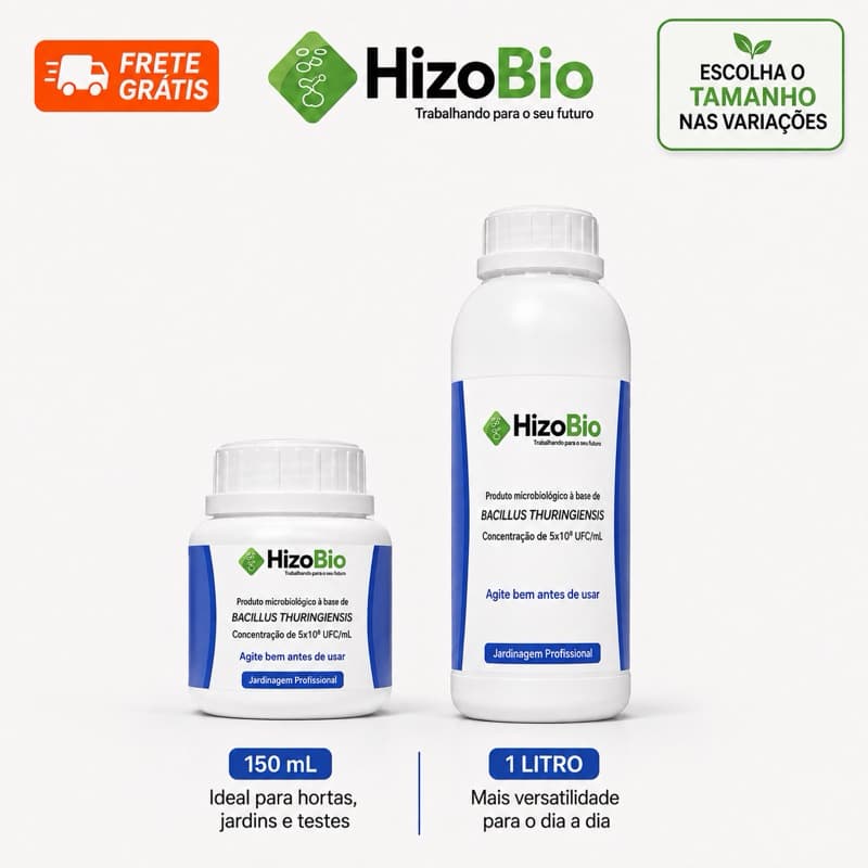 Bacillus Thuringiensis BT Hizobio    - Controle Biológico - Eficaz E Natural