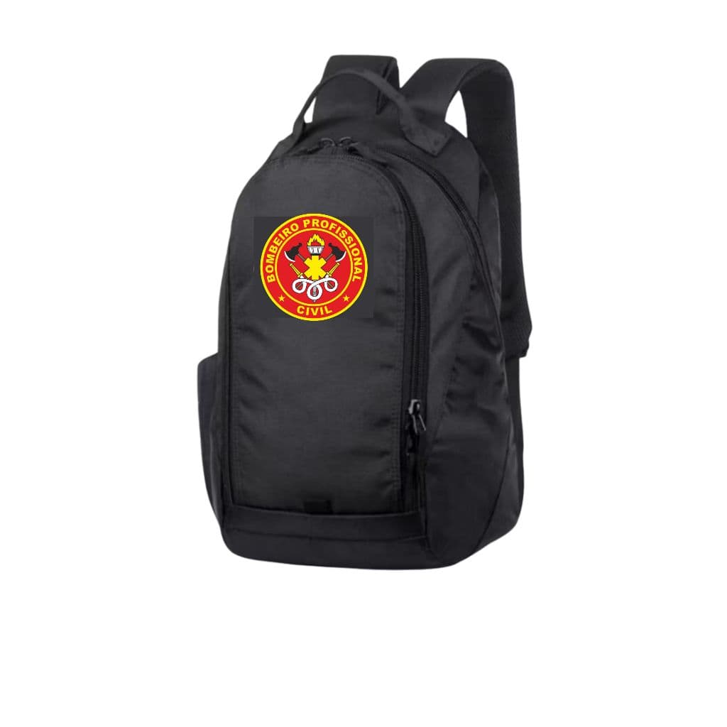 Mochila-bolsa 2 Ziperes Bombeiro Civil Nylon Reforçado