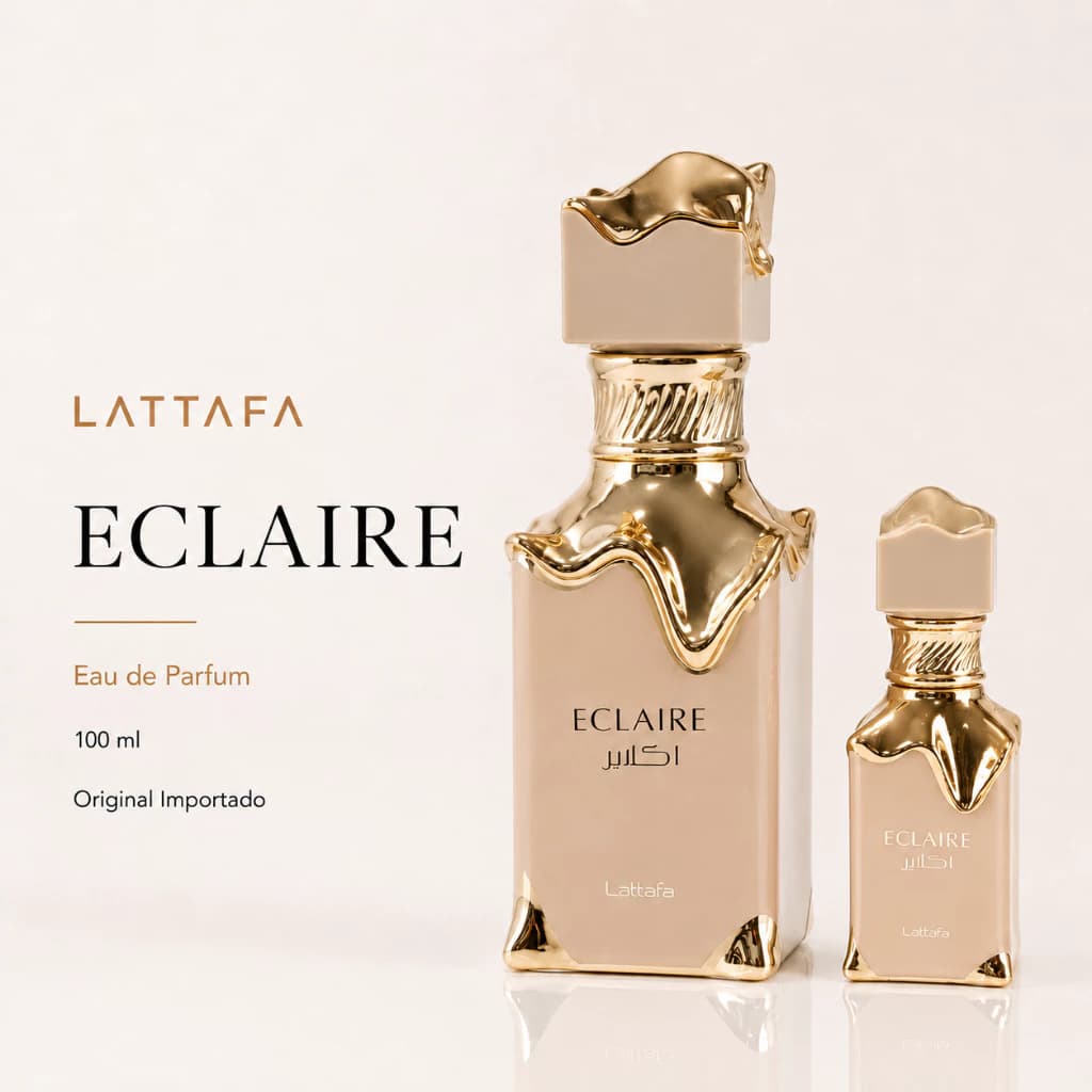 Perfume Árabe Feminino Lattafa Eclaire 100ml com Fragrância Floral e Frutada