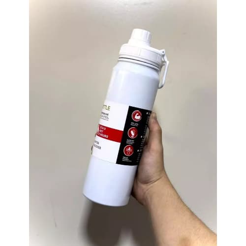 Garrafa Squeeze Térmica 800ml Aço Inox 304 Água Gelada Academia Escola Trabalho Coador de Chá