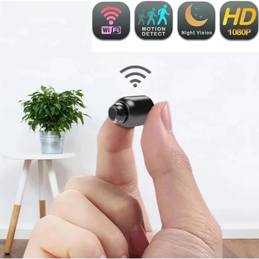 Mini Câmera X5 WiFi Monitora Portátil Full Hd Discreta