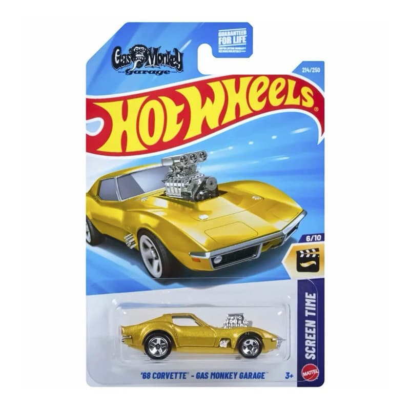 Carrinho Hot Wheels 68 Corvette Gas Monkey Garage 2026 Lote L