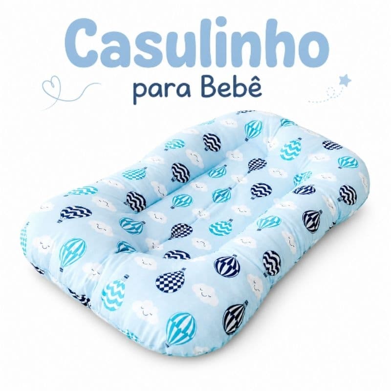 Casulinho sensorial ergonômico ninho para bebê - macio respirável portátil
