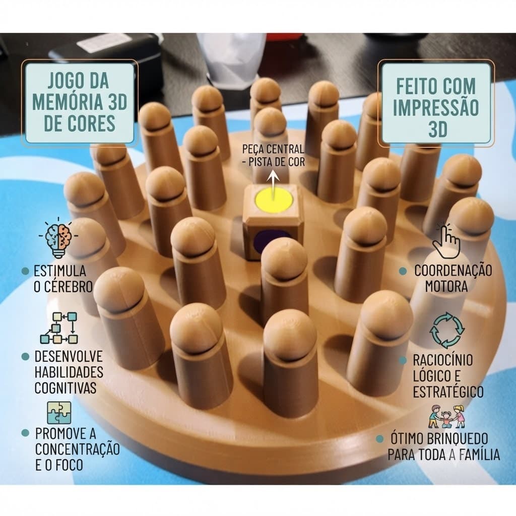 Jogo de Memória de Tabuleiro Infantil Educativo - Jogos de tabuleiro - Jogo da memória