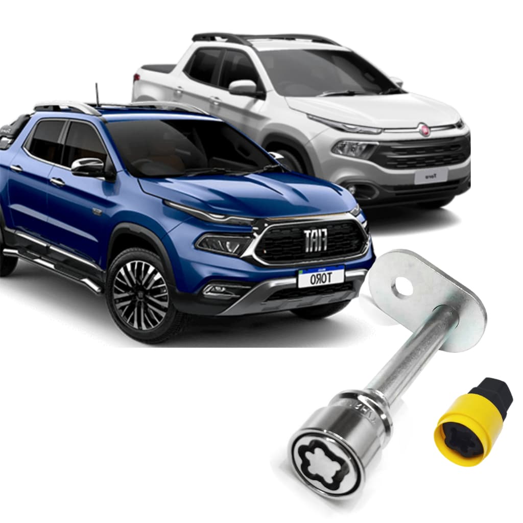 Trava Porca Parafuso Antifurto De Estepe Externo Pick Up Fiat Toro 4x2 2022 2023 2024 2025 2026 2027