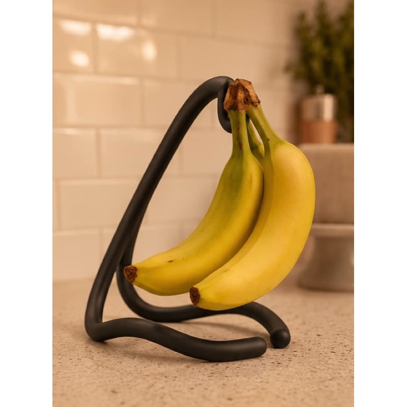 Suporte para Bananas de Mesa | Fruteira Suspensa Moderna | Organizador de Cozinha Decorativo