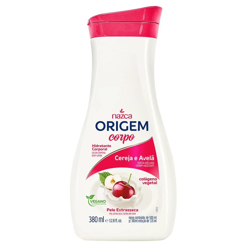 Hidratante Corporal Nazca Origem Corpo Cereja E Avelã 380ml