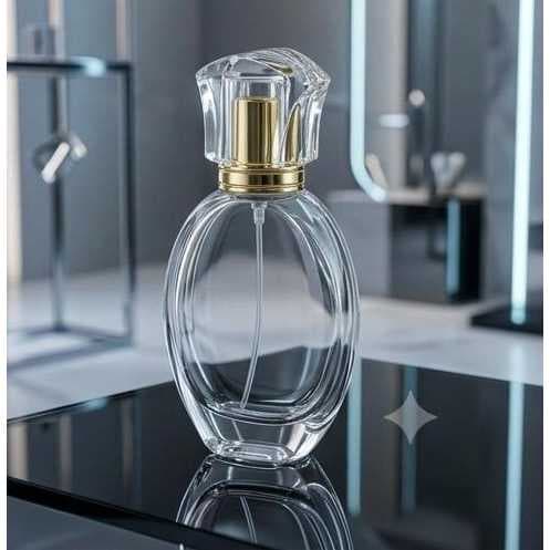 Vidro 50ml Redondo Perfume C/ Spray R.2918