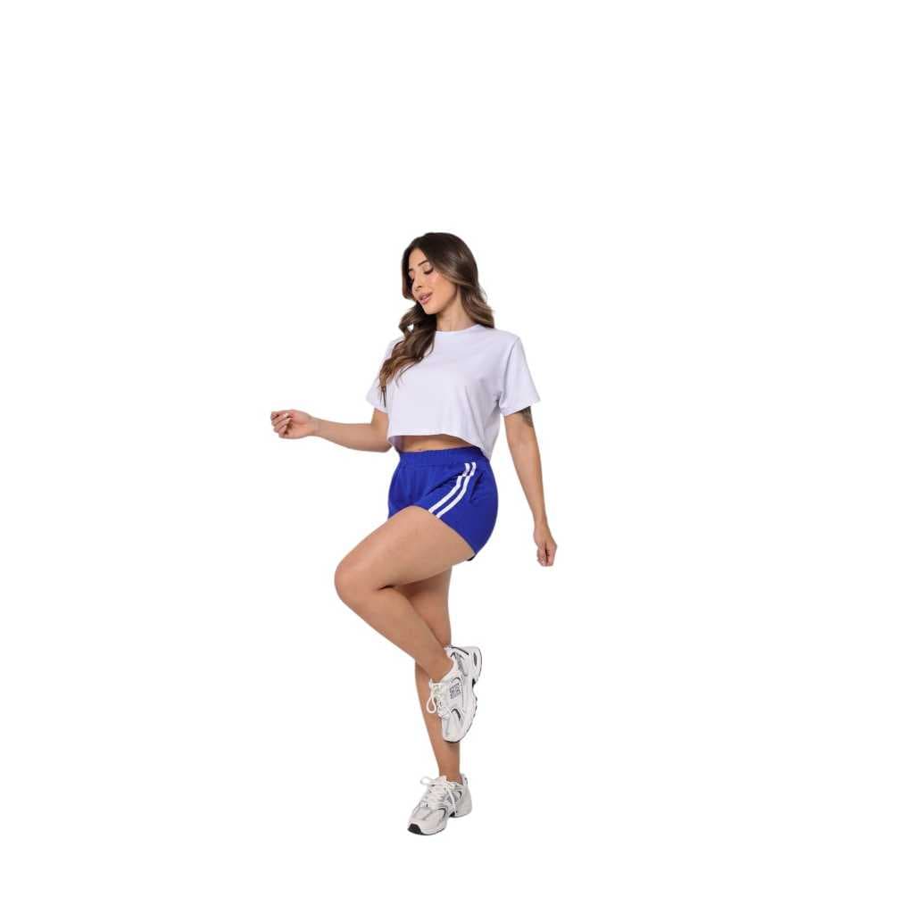 Short Dri Fit Feminino com Elastano Treino Caminhada Praia Luta Jogador Volei muay thai Verao