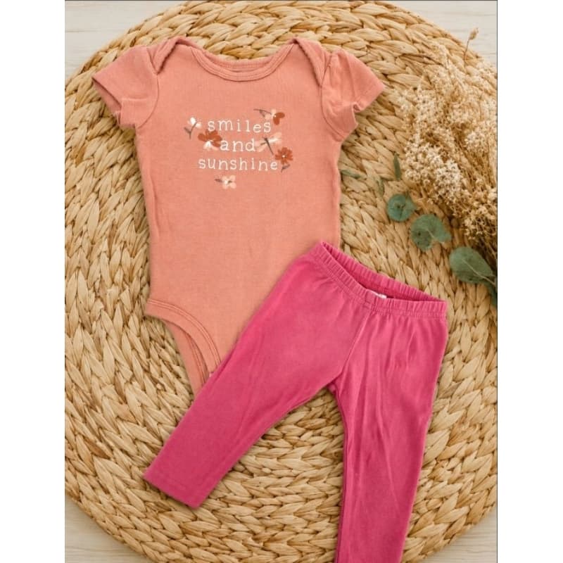 > Desapego conjunto Carters body e calça 3 meses bebê menina