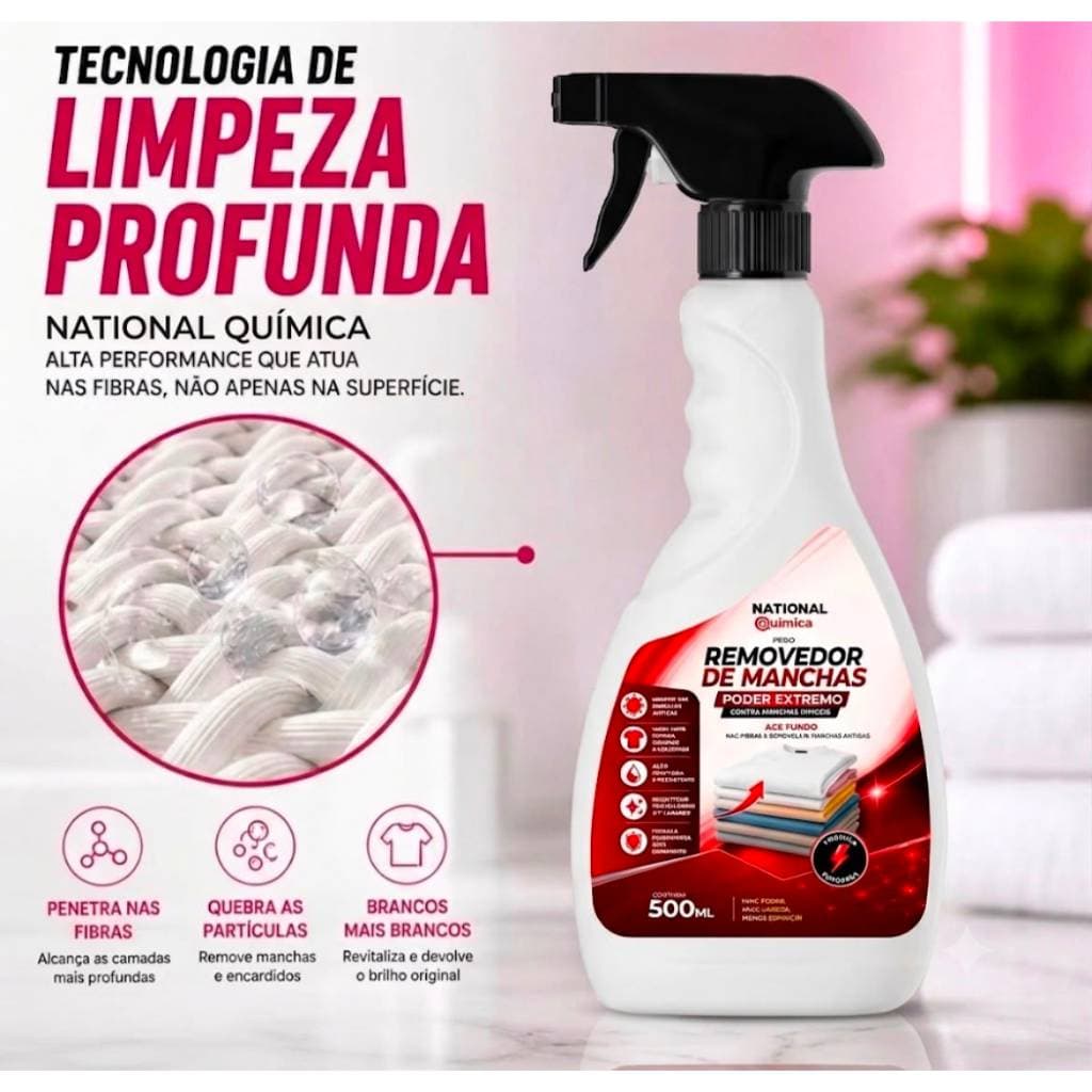 Removedor De Manchas Concentrado De Ação Rápida 500ml