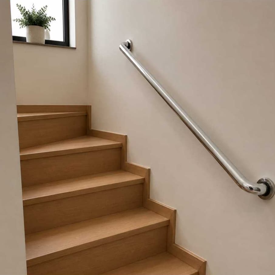 Tubo Corrimão Para escada ou Rampa em Aluminio Reforçado