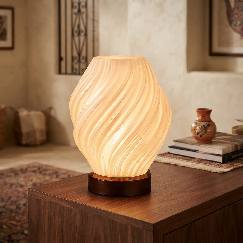 Abajur Luminária De Mesa Sala Quarto Moderno Com Lâmpada