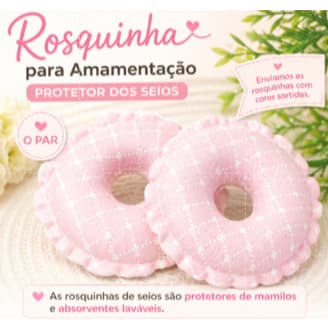 Rosquinha para Amamentação Protetor de Seios | Absorvente Lavável 100% Algodão Antialérgico