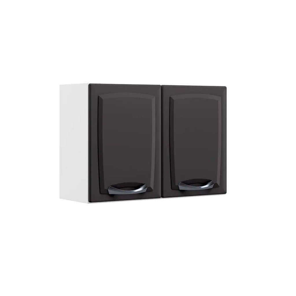 Armário Aéreo Itatiaia New Premium 2 Portas Aço Suspenso Organizador de Cozinha Grafite