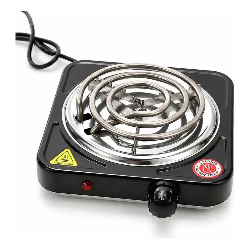 Fogareiro Elétrico 1 Boca Portátil Camping Cooktop Cozinha 220 v preto