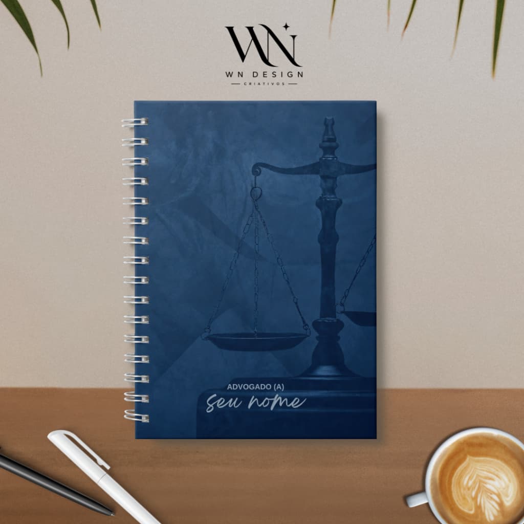 Agenda Jurídica 2027 Seu Nome Personalizado – A5 Capa Dura | Planejamento e Organização Profissional