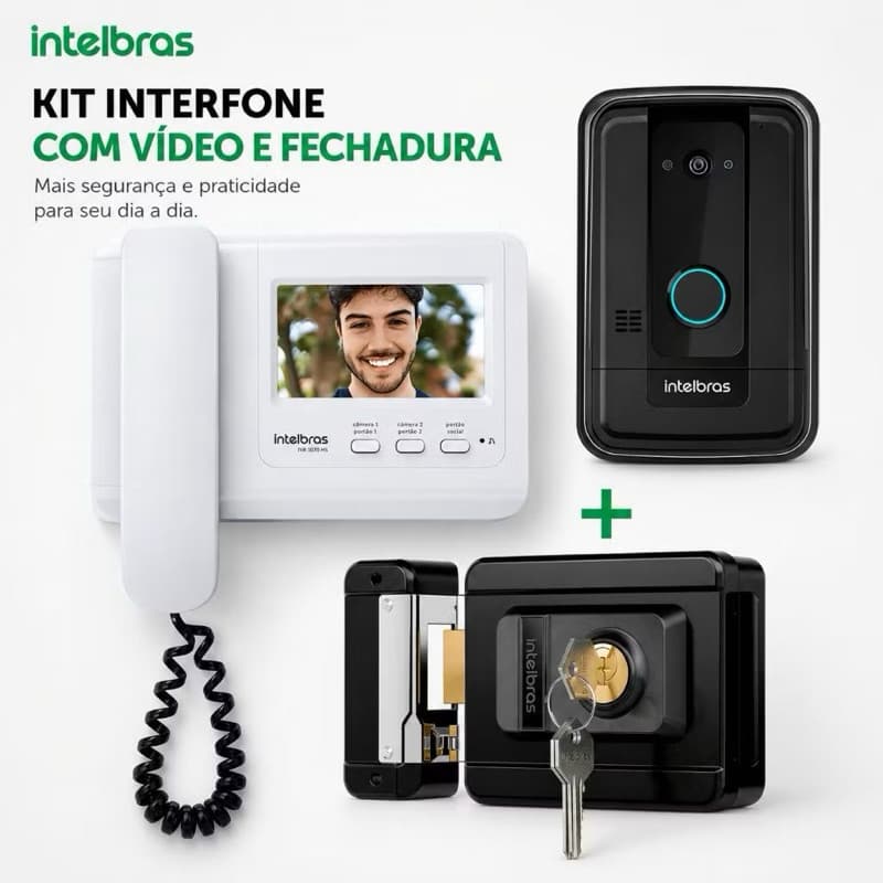 Video Porteiro eletrônico + fechadura eletrônica