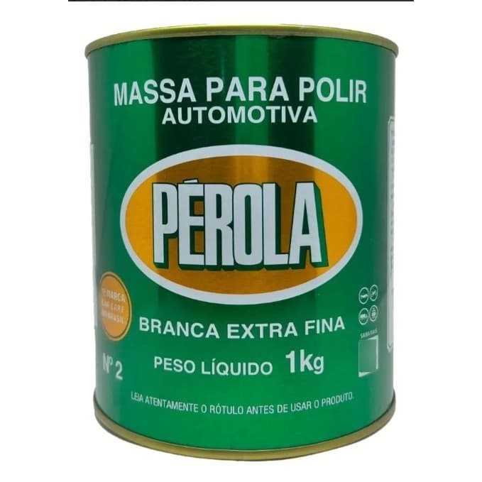 Massa Polir N2 Pérola 1kg Polimento Automotivo Profissional