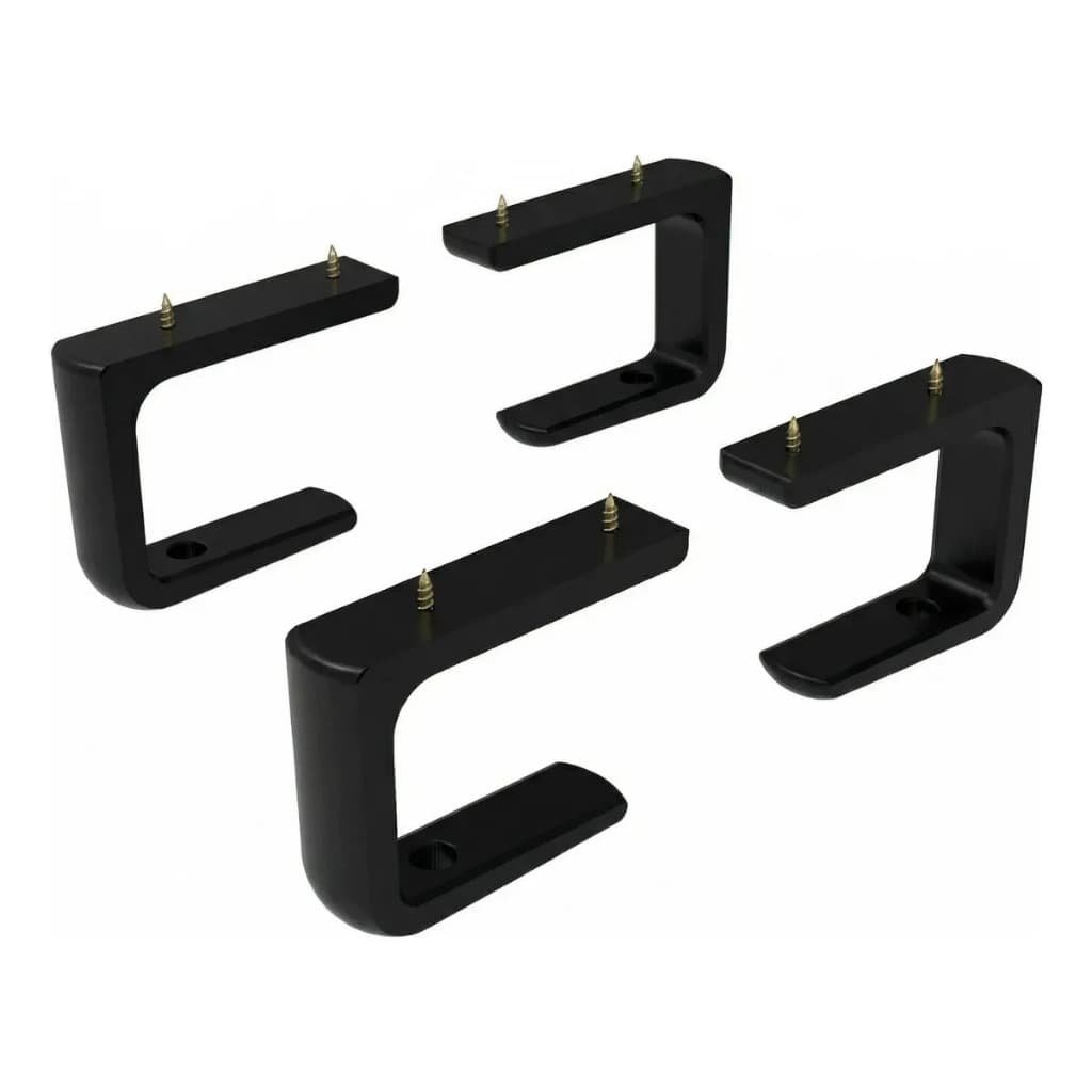Suporte de Notebook para Fixar embaixo da Mesa Kit 4 Peças para Setup Organizado e Funcional