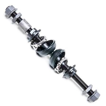 Eixo Traseiro Completo Com Caixas Colares Aço Marcha 175mm Bicicleta