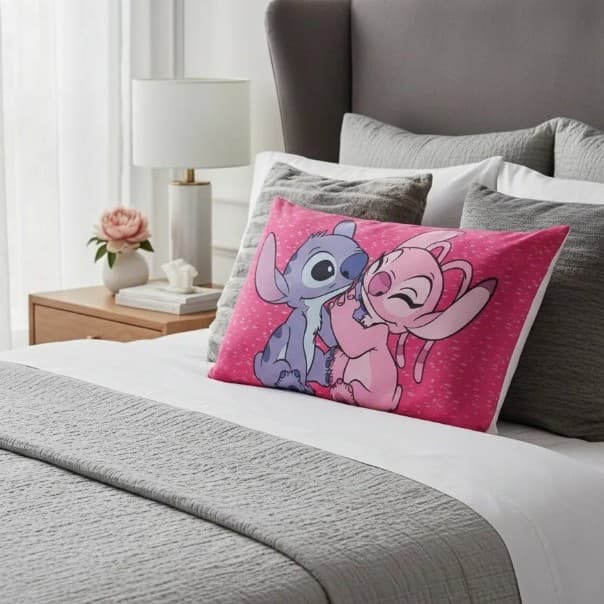 Fronha Personagem Stitch Infantil Capa de Travesseiro Promoção