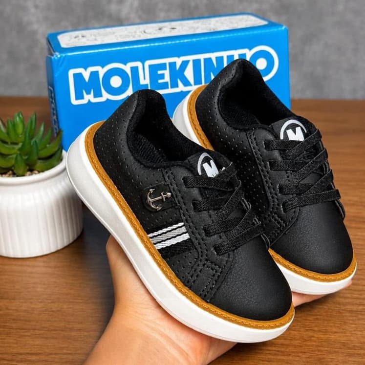 Tênis Casual Infantil Molekinho Menino Conforto Básico Calce Fácil Passeio Escolar Leve 2631.223 Promoção