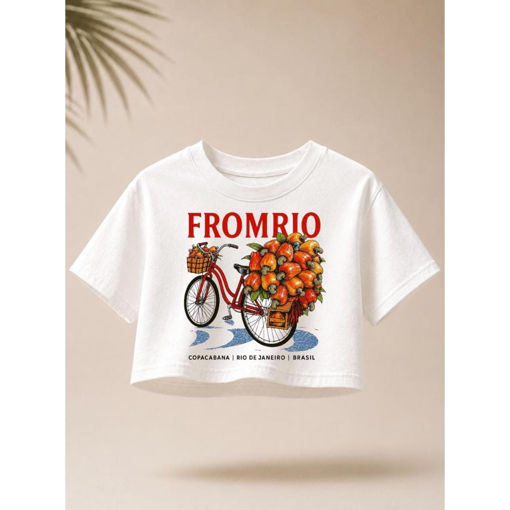 Cropped Over Sized Blusa Infantil Adolescente Menina  Estampas Off White