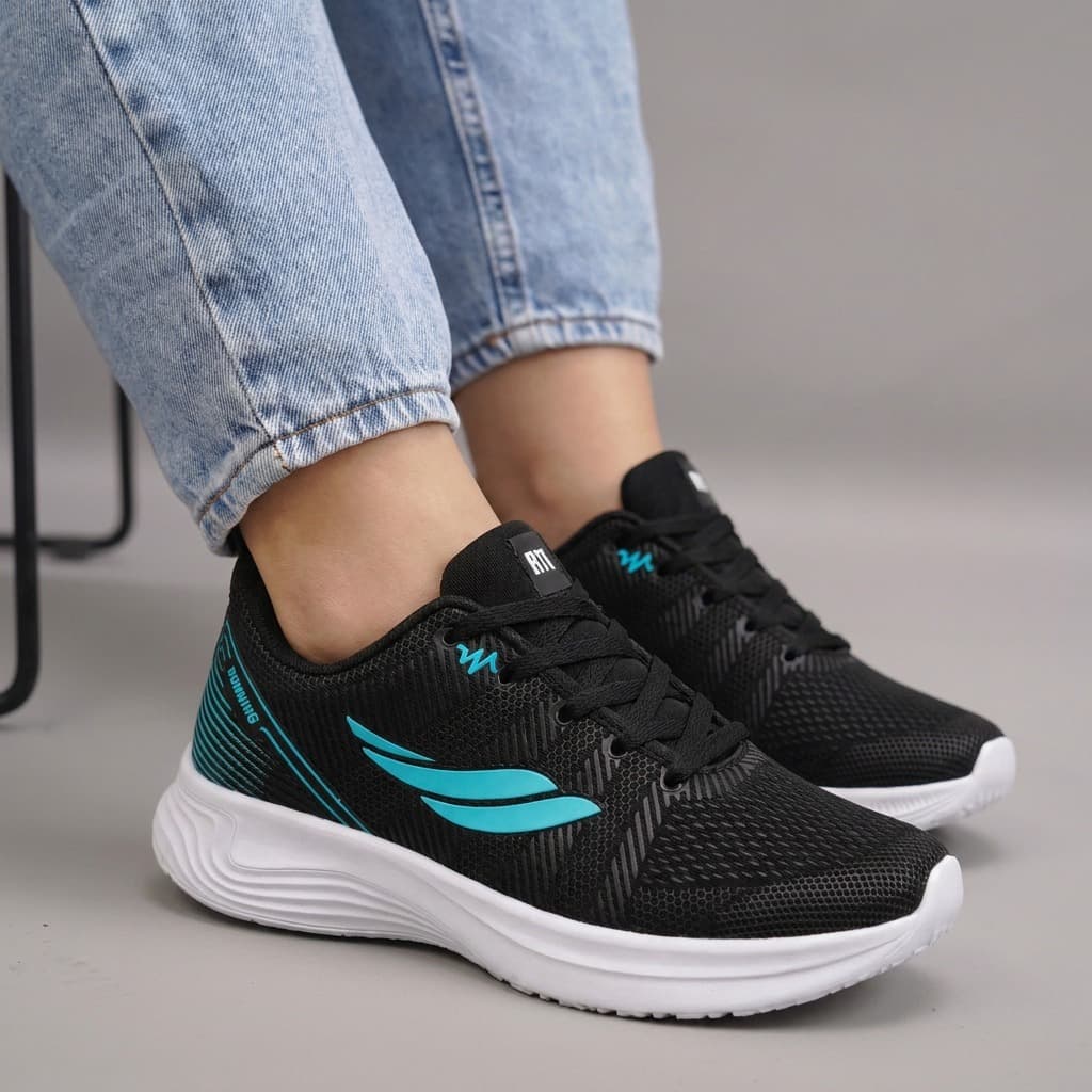 Tênis Feminino Esportivo para Caminhada Corrida Treino Academia com Solado Antiderrapante