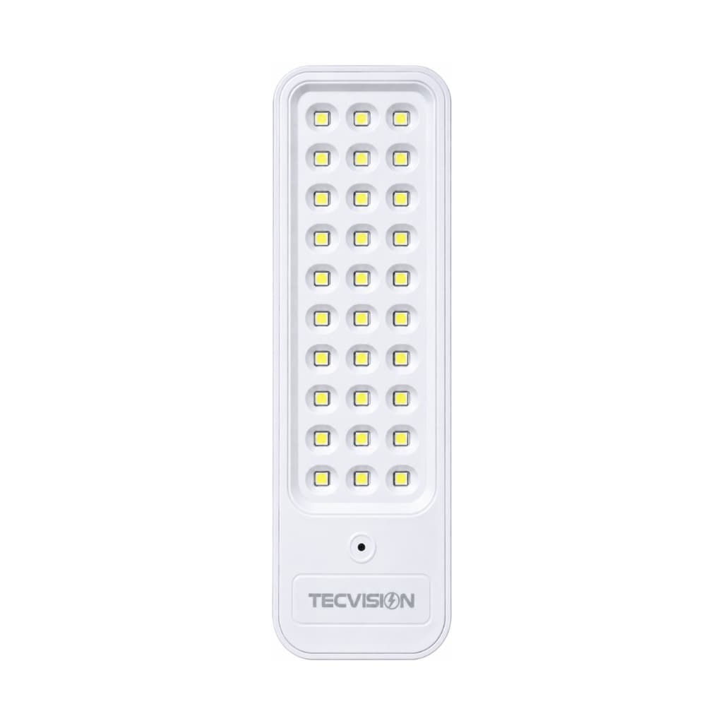 Luminária de Emergência 30 LEDs Recarregável Bivolt Tecvision EL2022