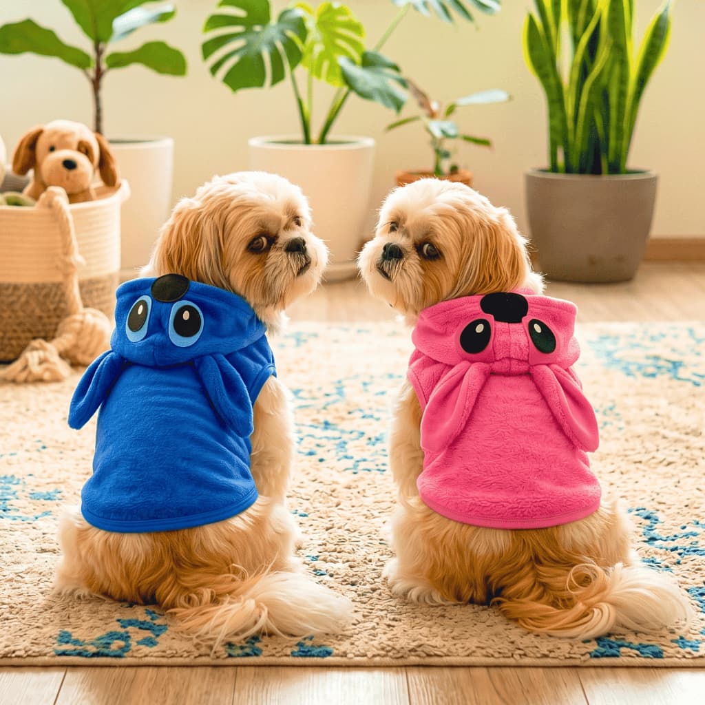 Roupa Monstrinho para Cachorro e Gato | Roupa Pet com Capuz em Fleece