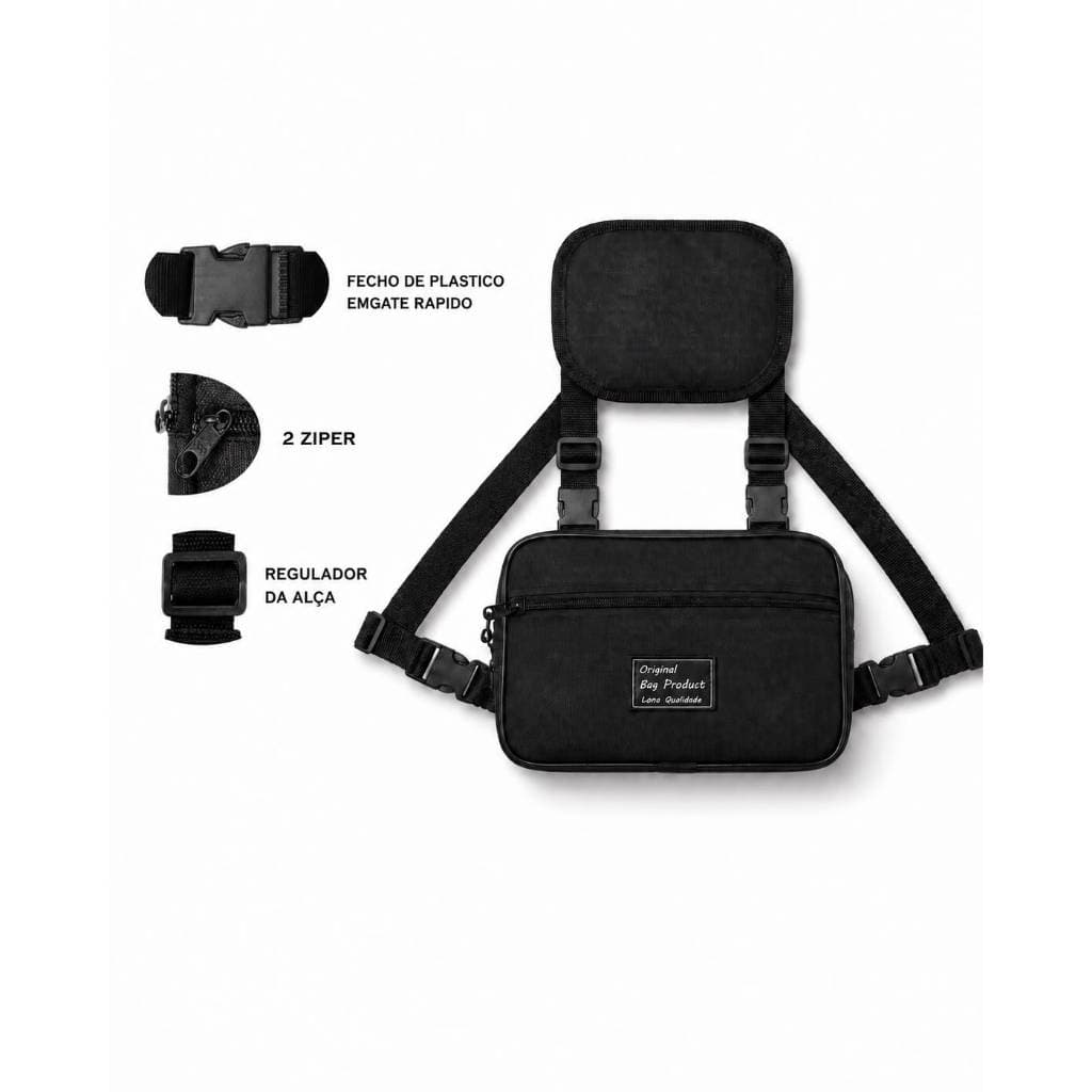 Chest Bag Bolsa Peitoral Fitness Caminhada Bike e Motoboy