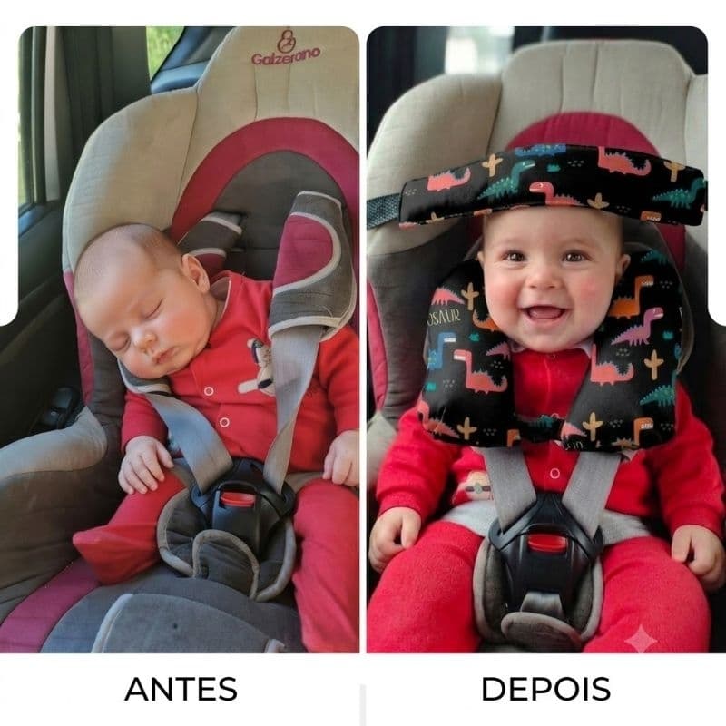 Almofada de Pescoço Infantil + Faixa soneca + de 150 Estampas a sua escolha