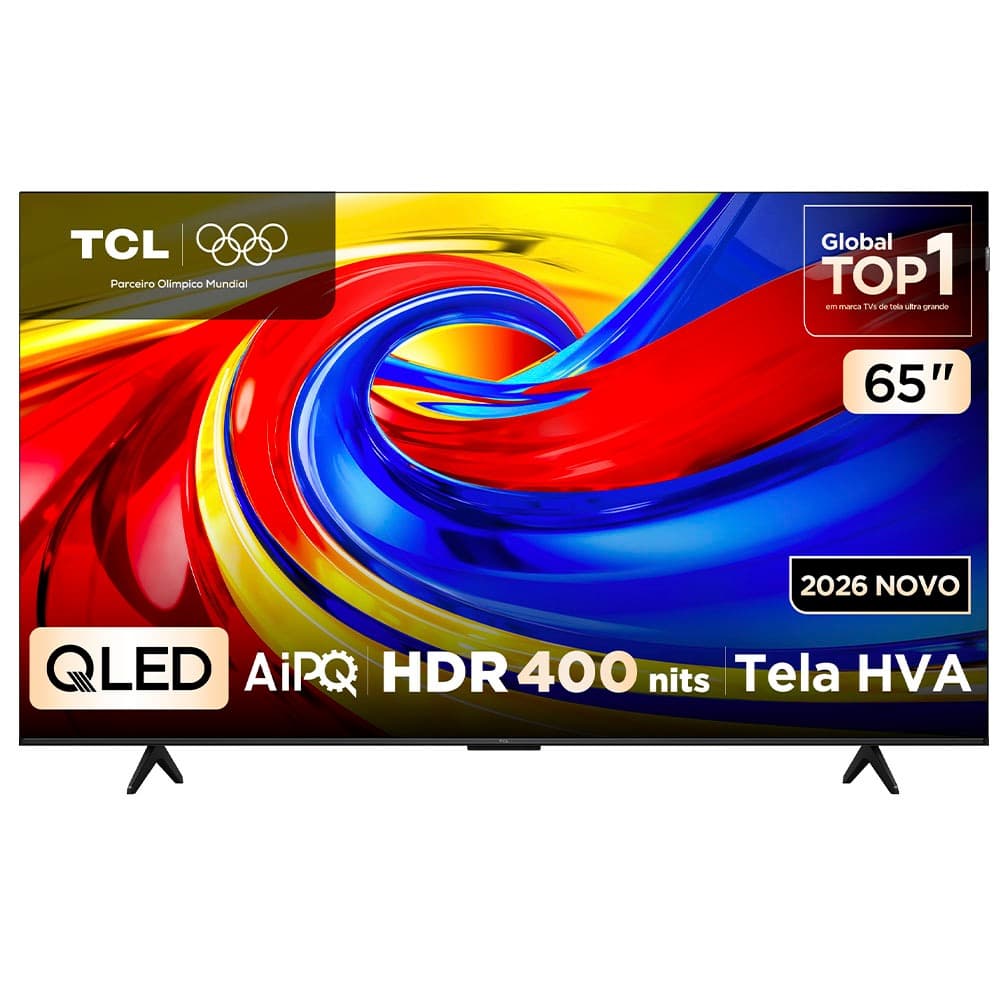 Smart TV TCL 65 Polegadas QLED 4K P7L WiFi Bluetooth Google TV HDR10+ 120 Hz VRR AIPQ 65P7L