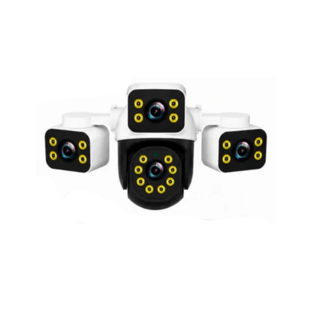 Camera Ip Externa Wi-fi Mini Speed Dome Com 3 Cameras