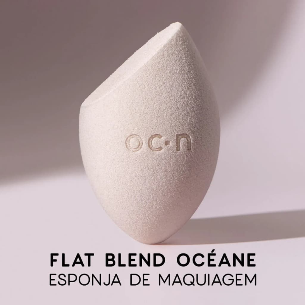 Esponja de Maquiagem Flat Blend Rosa Claro Océane