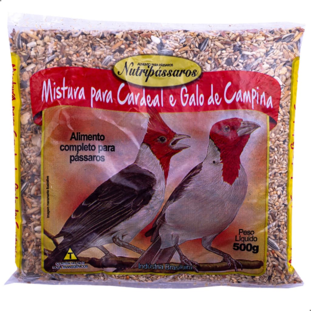 Ração Nutripassaros Cardeal e Galo de Campina 500gr