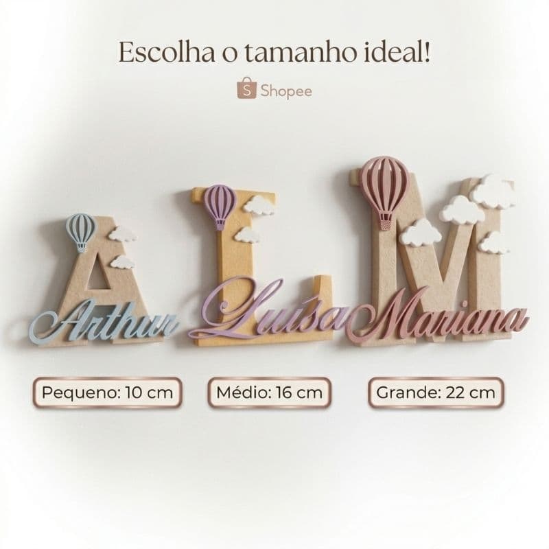 Letreiro Personalizado Decorado - quarto infantil / porta maternidade / porta quarto