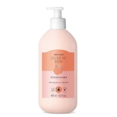 Pessegura Loção Hidratante Corporal Cuide-se Bem, 400ml - VALIDADE - 11/26