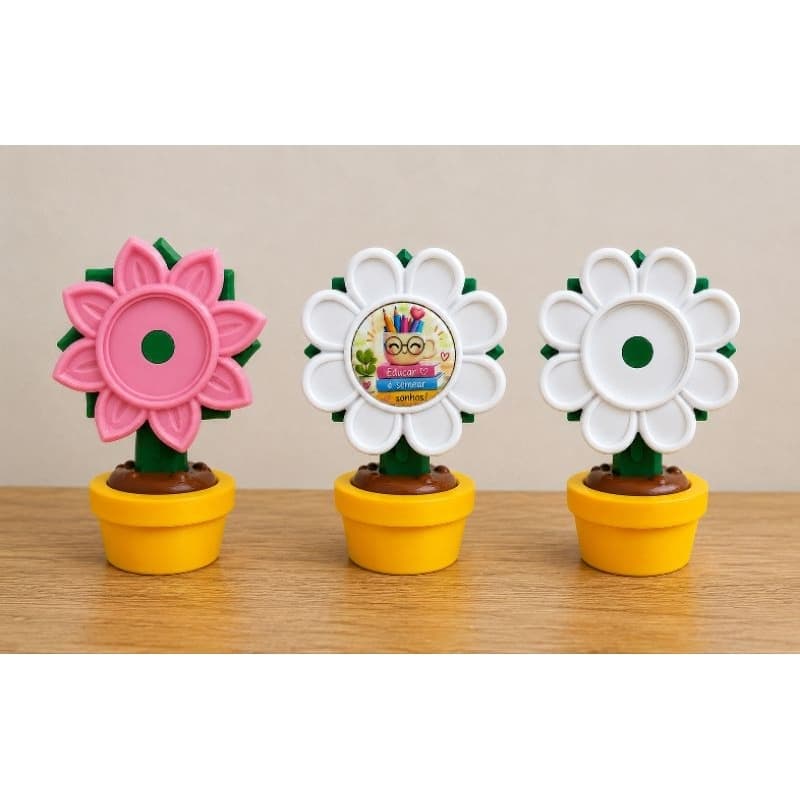 Flor para botton 32mm dia dos professores lembrancinha presente nao acompanha botton