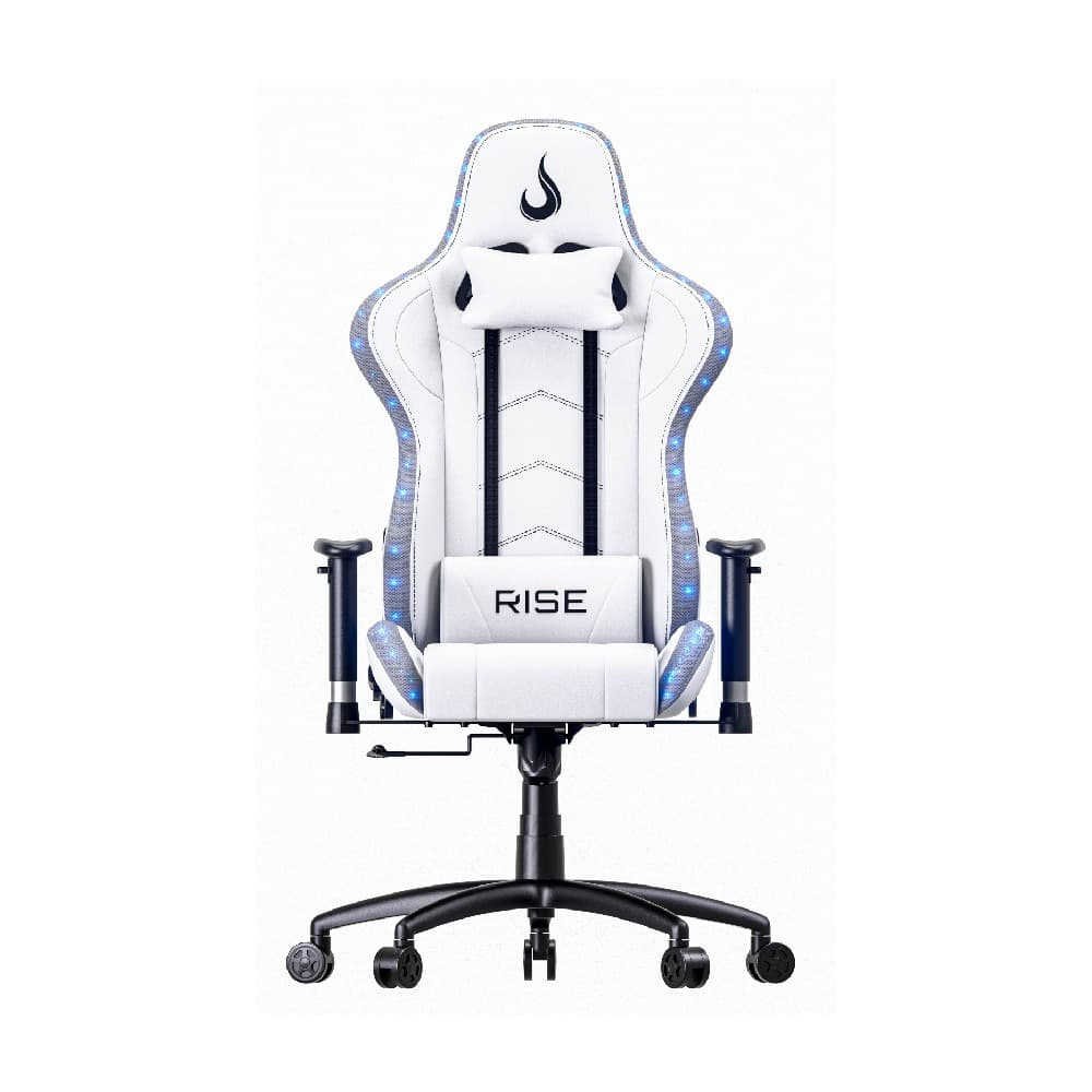 Cadeira Gamer Rise Mode Z6 RGB Até 120kg Branco - RM-CG-06-BW-RGB