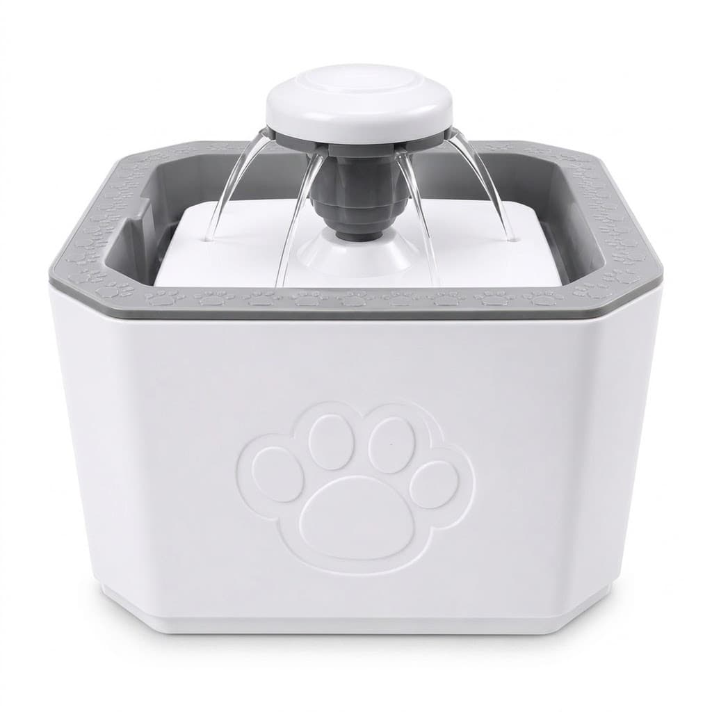 Fonte Bebedouro Automática Pet 3 Modos de Fluxo 2,5L Branca 20cm | Bebedouro Pet Fonte Água Filtro Silenciosa Cães Gatos