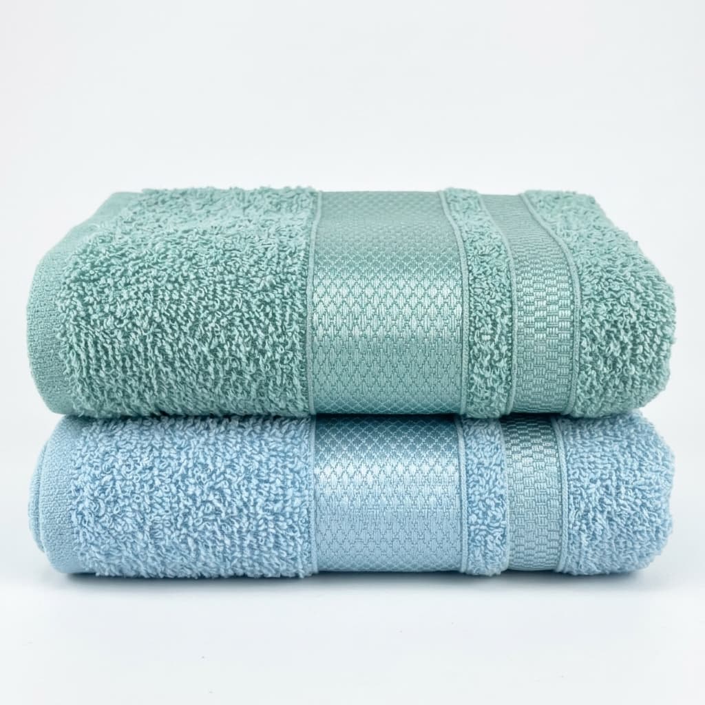 Kit com 2 Toalhas de Rosto 40cmx70cm Puro Algodão, Mais Maciez, Suavidade ao Toque e Maior Absorção