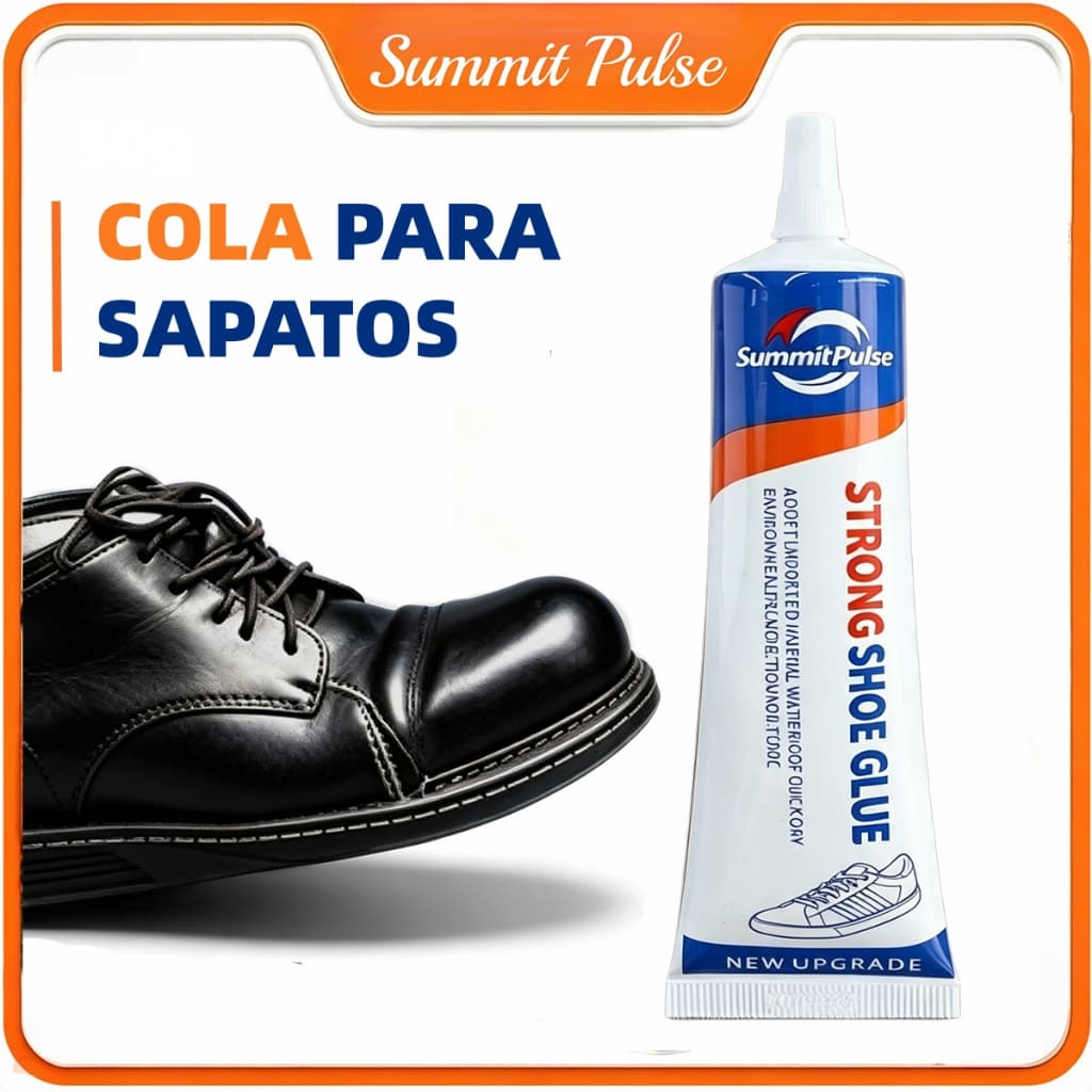 Cola para Sapatos Premium de Alta Resistência 60ml - Adesivo de Reparação para Calçado de Couro e Sapatilhas Desportivas