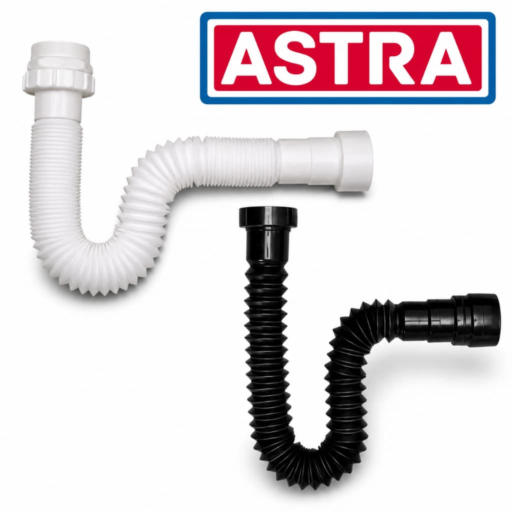 Sifão Flexível Sanfonado Ajustável  Universal Astra Pia Cozinha Lavatório Tanque Pia Cozinha Lavatório