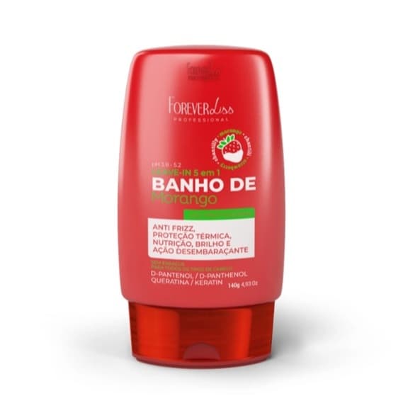 Leave-in Banho de Verniz Morango 140g - Forever Liss