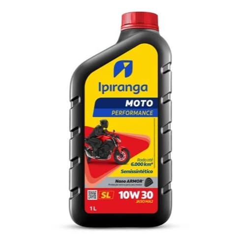 Óleo Motor Moto Ipiranga 10w30 4t Jaso Ma2 1l - Semissintético Original