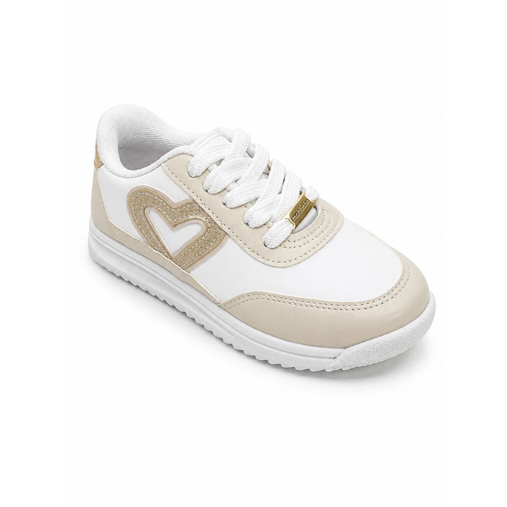 Tênis Infantil Molekinha Menina Casual Branco Confortável 2583.107