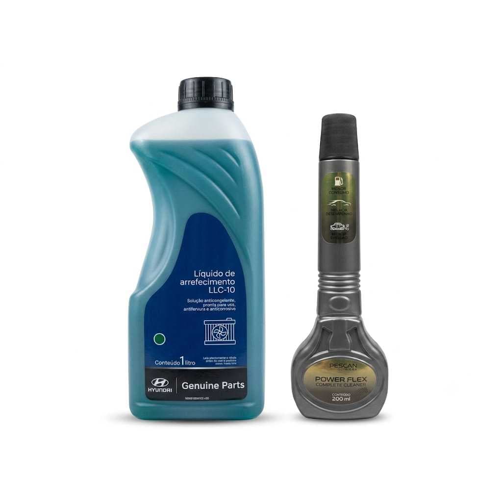 1 aditivo original Hyundai verde e 1 aditivo pra gasolina flex/gasolina
