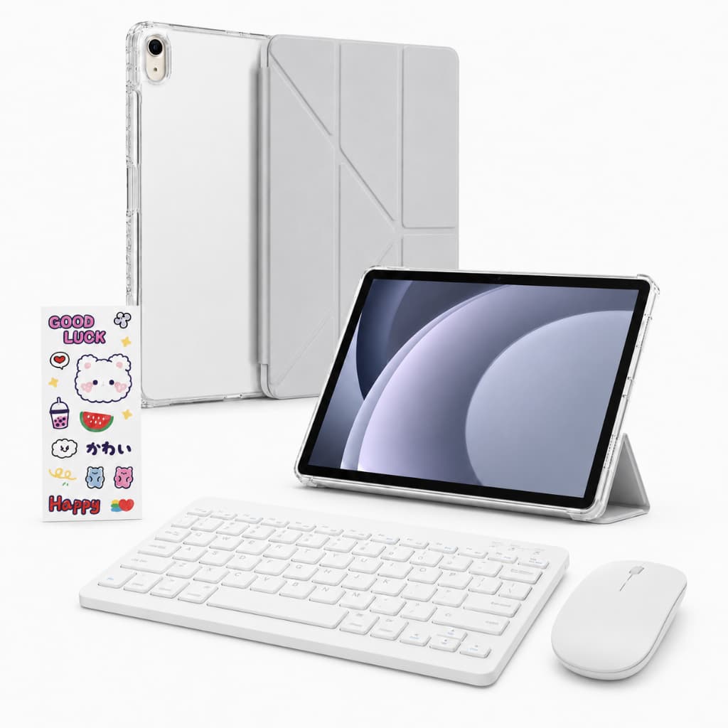 Capa Criativa P/ Ipad 10a 10.9 + Teclado Mouse + Adesivo